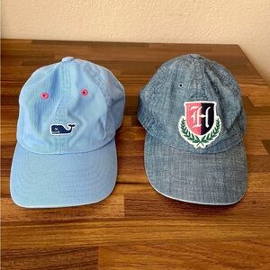 Kids Blue and Denim Baseball Caps, 4-7 yo, Tommy Hilfiger and Vineyard Vines